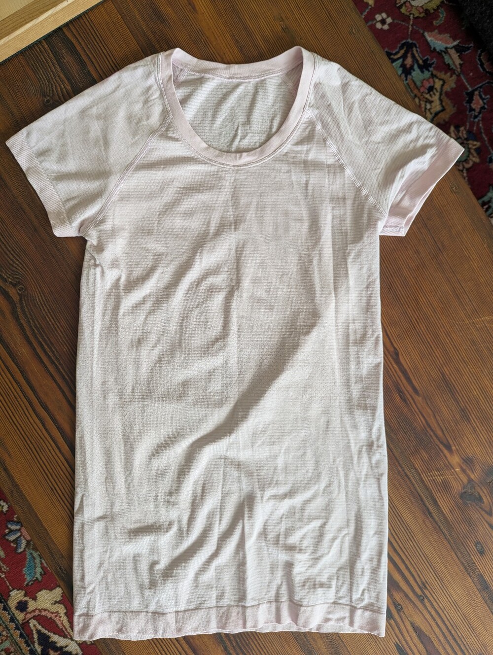 lululemon athletica Light Pink Short Sleeve Tee